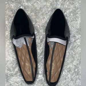 Bamboo Flat pointy dressing shoes size 6 1/2 black